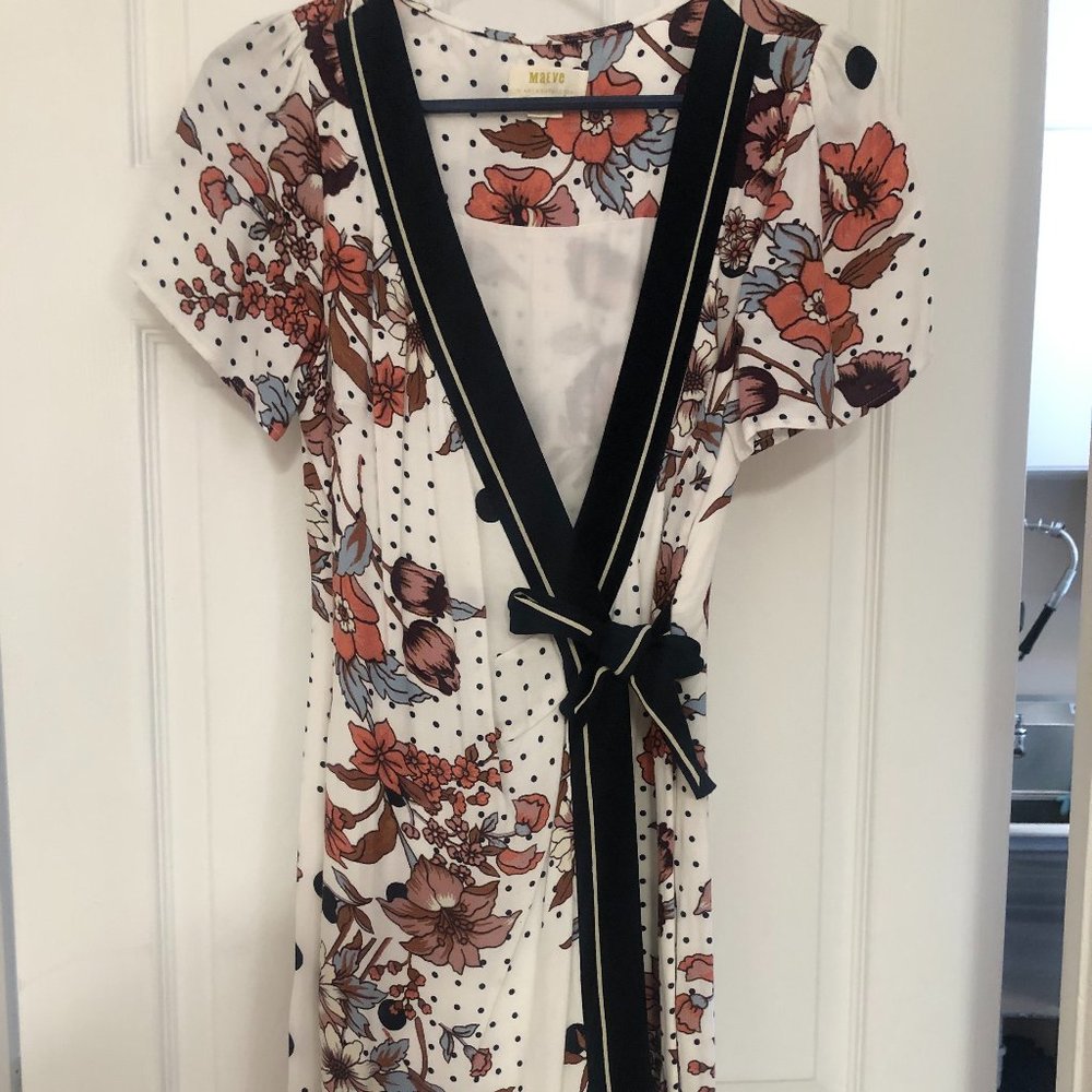 Maeve floral and polka-dot dress Size 2
